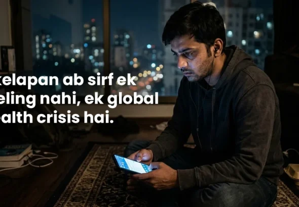 Loneliness a Public Health Crisis India Banner