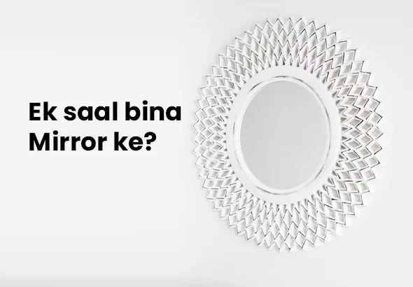 A misty street in Vågå, Norway, the town that experimented with banning mirrors.